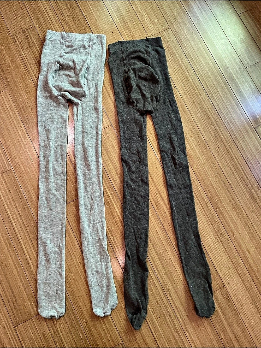 Beige & brown H&M maternity tights 2-Pack